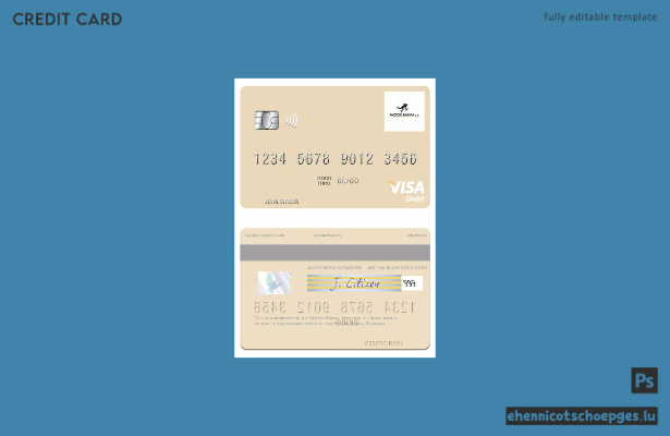 Beispielvorschau der Slovenia Factor Banka Visa Debitkarte
